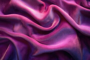Poster - A high-quality image of a purple fabric up close