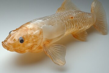 Poster - A toy fish with an exaggerated nose feature, suitable for illustration or design