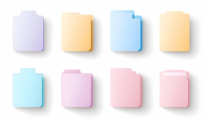 Poster - Colorful Folder Collection for Digital Organization and Management