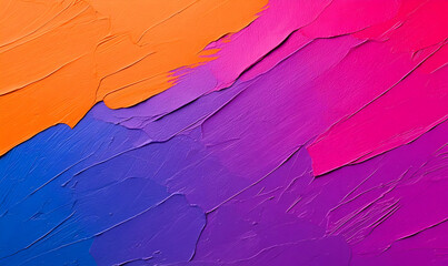 Poster - Vibrant Abstract Texture with Blended Orange Pink and Purple Colors