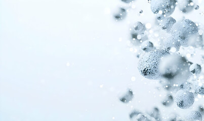 Poster - Bubbles in Water with Soft Focus and Light Reflections Background