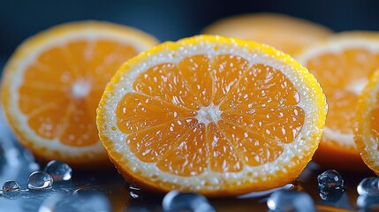 Poster - A group of oranges arranged on a table