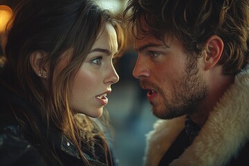 Poster - A romantic moment captured between two people