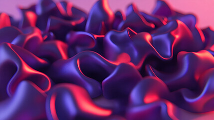 Aufkleber - Dynamic flow of colorful fabric waves abstract art indoor environment close-up viewpoint visual texture