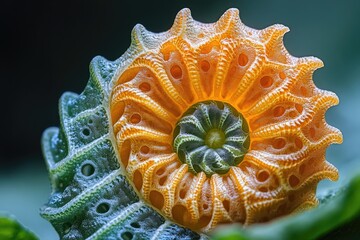 Poster - Close-up shot of a flower on its stem