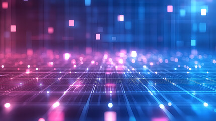 Aufkleber - Dynamic light patterns digital environment abstract visuals futuristic technology aesthetic perspective data visualization