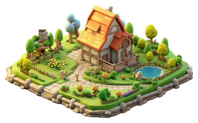 PNG  Cute farm architecture building outdoors.