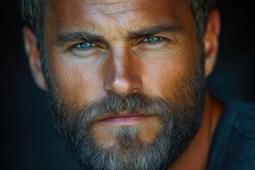 Aufkleber - Portrait of a bearded man, great for editorial or commercial use