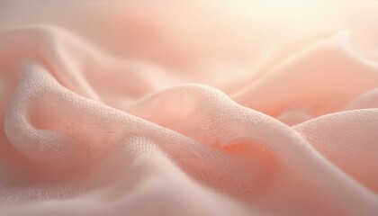 Aufkleber - Elegant delicate texture of soft peach cloth background, embodying minimalist fragile aesthetic. Trendy peach fuzz color. Subtile, clean, modern stylish design. Serene, gentle, soothing background.