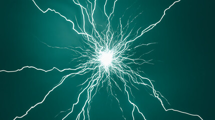 Poster - Electric surge abstract concept digital art energetic environment close-up view visual dynamics