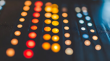 Aufkleber - colorful light display indoor studio photography abstract art close-up view illumination concept
