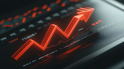 Poster - Analyzing financial growth trends digital environment data visualization business insights strategic overview