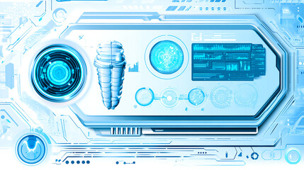 Poster - Innovative technology display digital realm graphic representation futuristic environment aerial perspective data visualization