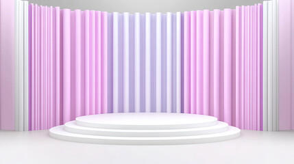 Poster - Elegant stage design for events modern venue image showcase bright environment artistic perspective