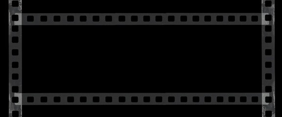 Poster - Film strip border with faded aesthetic offering cinematic frame for creative content integration