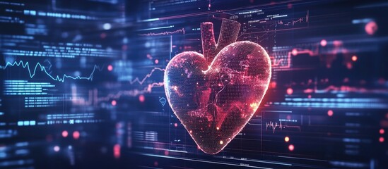 Poster - Digital Heart Visualization on Tech Interface