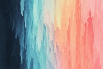 Poster - Background featuring a colorful abstract pattern, designed as a template for summer illustrations