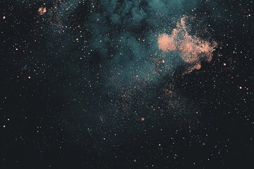 Poster - A de-focused background consisting of abstract glitter lights in shades of blue, gold, and black