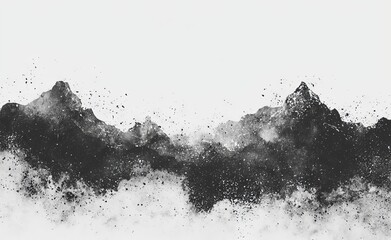 Poster - The illustration features a gray abstract background of high quality