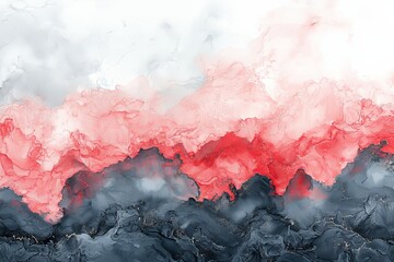 Poster - this luxury abstract fluid art painting features high resolution and utilizes the alcohol ink techni