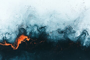 Poster - this high-resolution painting showcases luxury abstract fluid art, achieved through the alcohol ink 