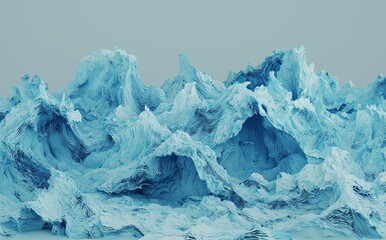 Poster - Undulating components for a non-representational backdrop, imaginative picture
