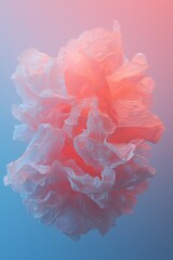 Poster - Elements of motion flow are accentuated by neon LED illumination set against a futuristic abstract background