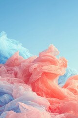 Poster - A futuristic abstract background serves as the setting for motion flow elements with neon LED illumination