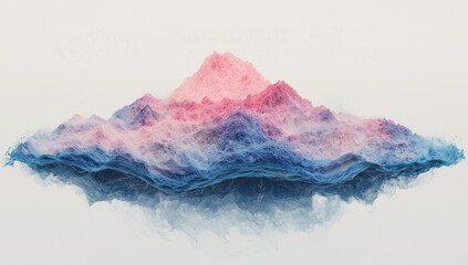 Poster - D rendering illustration of a liquid matte abstract wave is presented here