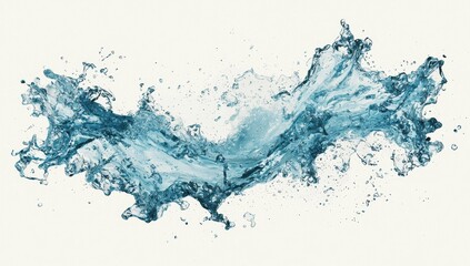 Fototapete - The 3D rendering illustration presents a glass with a unique, wavy abstract shape in three dimensions
