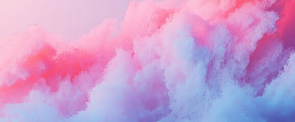 Poster - abstract background featuring a gradient of pink, magenta, blue, and purple hues with a grainy textu