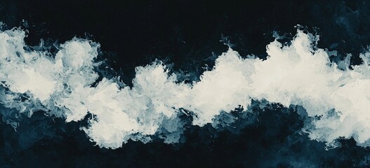 Fototapete - abstract background with blue wavy gradient and grain noise texture designed specifically for posters banners headers and backdrop designs