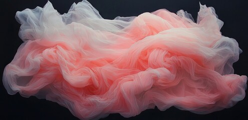 Fototapete - An otherworldly digital art piece showcasing soft hues of iridescent white