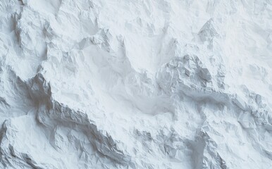 Poster - A 3D interior with an abstract white color scheme features a polygonal pattern on the wall