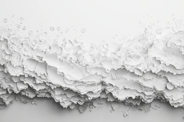 Fototapete - Silver background with a textured finish and an abstract design of a paper circle