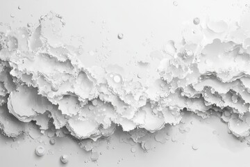 Fototapete - A silver background texture featuring an abstract paper circle design