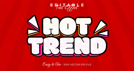 Poster - hot trend editable text style, comic text effect