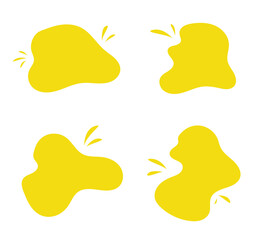 Poster - Blob shape organic set. Collection from abstract forms for design.