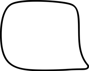 Poster - Blank speech bubble vector ideal for creating dialogue, questions, or exclamations in comics, social media, or educational materials