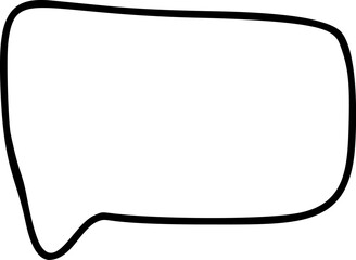 Poster - Blank speech bubble vector ideal for creating dialogue, questions, or exclamations in comics, social media, or educational materials for comics