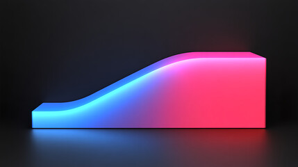 Poster - Dynamic neon light installation modern art gallery digital art urban environment artistic viewpoint