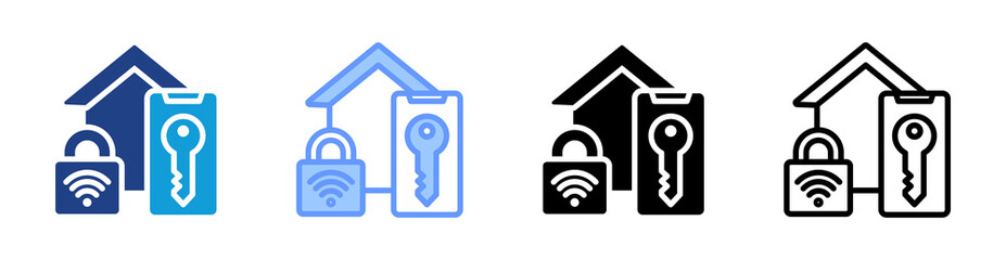 Poster - Smarthome icon set multiple style collection