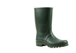 © mohand - Green rubber boot on a white background ideal for outdoor activities, gardening, farming, and water-related tasks