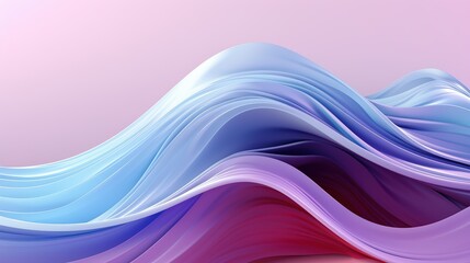 Poster - Abstract Wave Design with Soft Curves in Gentle Colors Creating a Serene and Modern Aesthetic for Backgrounds and Visuals,Gradient multilayer glass background