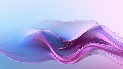 Poster - Elegant Abstract Wave Design with Soft Gradients in Blue and Pink Shades for Modern Backgrounds or Artistic Applications,Gradient multilayer glass background