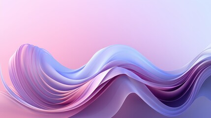 Poster - Serene Abstract Wavy Lines in Pastel Colors Creating a Smooth Gradation of Soft Tones for a Peaceful and Contemporary Visual Experience,Gradient multilayer glass background