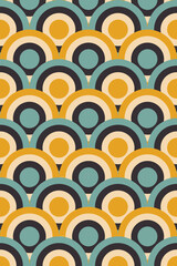 Poster - Abstract circle pattern background, geometric circle pattern background