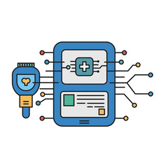 Poster - Ai-Powered Healthcare Device on a White Background-transparent