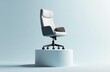 © Alena - An office chair high on a podium. Business development concept.