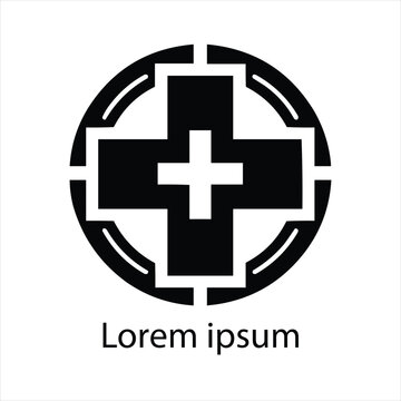  Hospital logo design vector medical cross